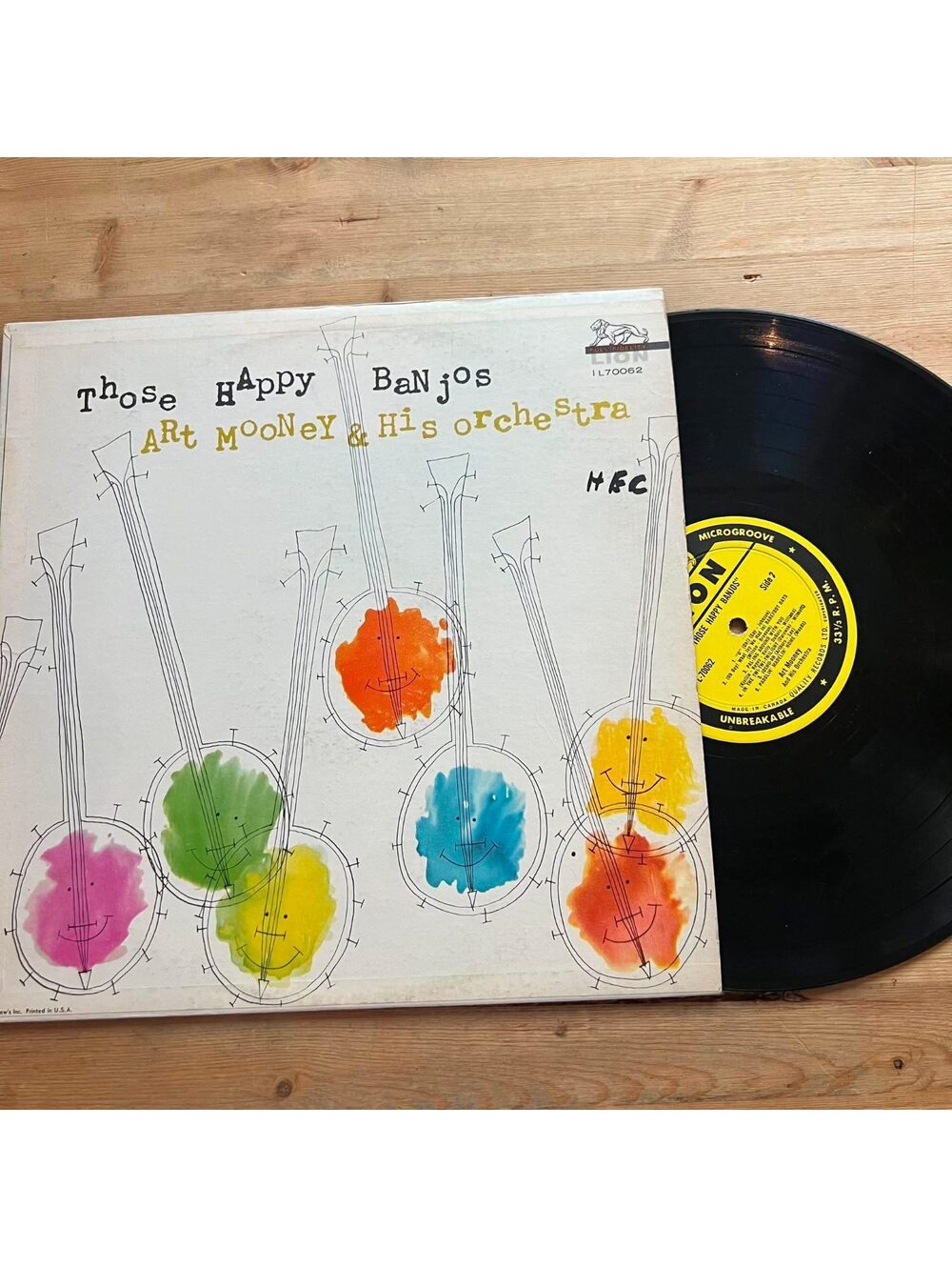 Art Mooney & His Orchestra - Those Happy Banjos 33rpm VG+ VR16